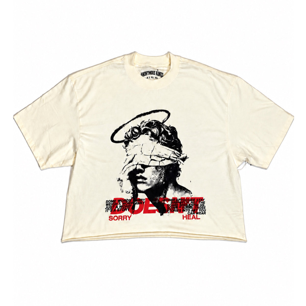 AK SORRY DOESN'T HEAL2 — OVERSIZED TEE