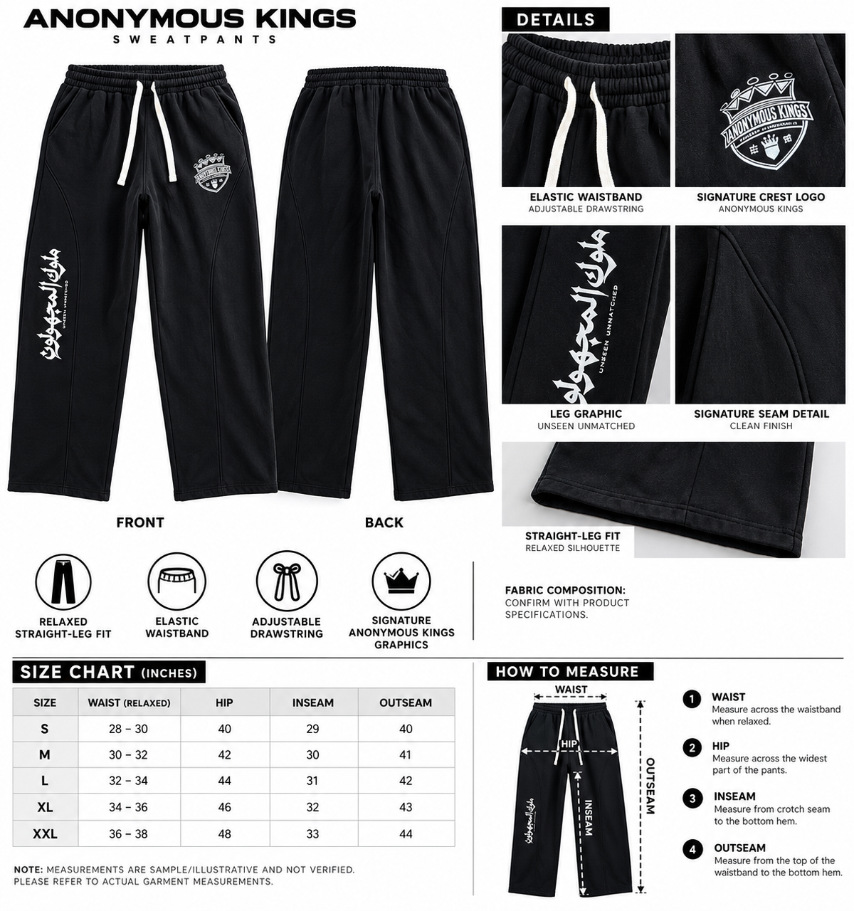 ANCIENT KINGS SWEATPANTS